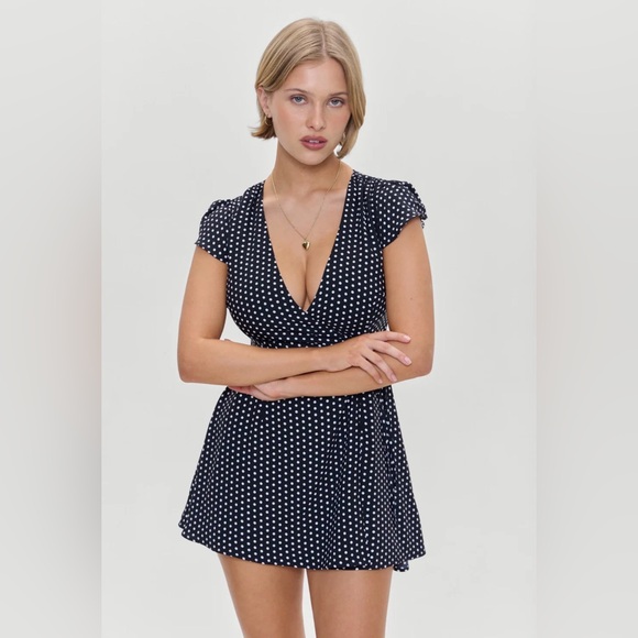 NWT Frankie’s Bikinis Lucy Wrap Mini Dress - Picture 8 of 8